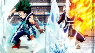 midoriya VS todoroki full fight sub indo [upl. by Marietta]