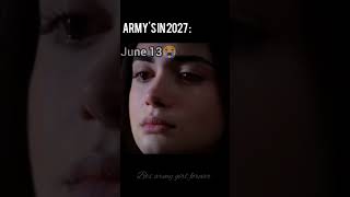 Armys in 2027 😭  they will disband at society but not from our hearts 💜💜  bts  army [upl. by Golter165]