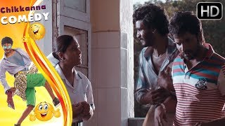 Chikkanna and Sathish Escape from Hospital  New Kannada Comedy Scenes of Kannada Movies [upl. by Enaz575]