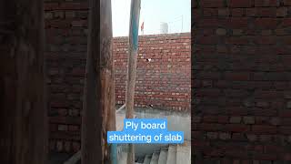 Ply board shuttering of slab shuttering for sunken area viral shortvideo shorts sunkenslab [upl. by Irej]