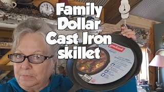 Family Dollar 12 inch Cast Iron Skillet  Are they worth it [upl. by Fidelio]