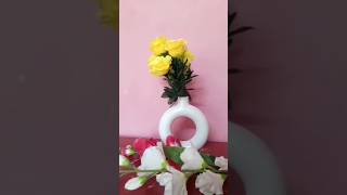 💖Ceramic Ring Vase 💖Donut Vase decoration flower Vase flower donut vase ytshort [upl. by Nivle934]