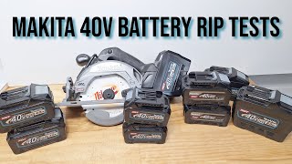 Makita 40v Battery Tests Ripping Timber [upl. by Llovera]