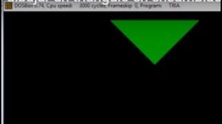 Como dibujar un triangulo en ensamblador 8086dosbox [upl. by Janey]