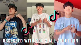 OBSESSED WITH YOU X ALL ABOUT HIM  TIKTOK DANCE COMPILATION LATEST 2023 [upl. by Haletky]