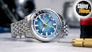 FLAWED Dimensions FLAWLESS Watch  Spinnaker Bradner GMT Compressor  Full Review [upl. by Sofer]