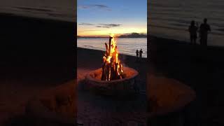 Sunset Beach Bonfire  Costa Rica Playa Potrero shorts [upl. by Mendive]