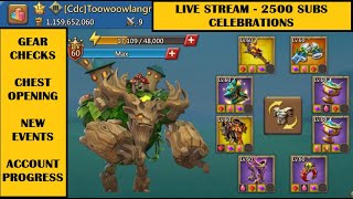 Lords Mobile  LIVE STREAM  2500 SUBS CELEBRATIONS AND MORE [upl. by Naihs568]