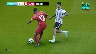 🔴Argentina Vs Canada LIVE  Copa America Semifinal PES 21 Simulation Gameplay [upl. by Portie]