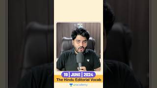 19 June 2024  The Hindu Editorial Analysis by Vishal sir thehinduvocabulary englishvocabulary [upl. by Ellener515]