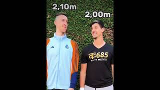 Micheal is actually taller than courtois trending viral funny courtois [upl. by Xer]