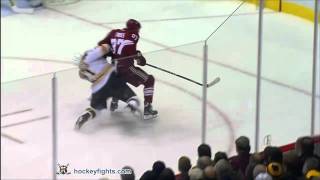 Adam McQuaid vs Raffi Torres Dec 28 2011 [upl. by Neelyam]