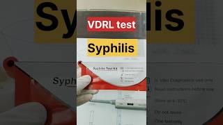 VDRL testrapid test for Syphilis disease dmlt labtechnician bscnursing [upl. by Urbanus175]