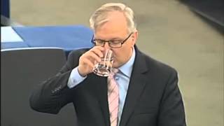 Farage Watch this most boring and dangerous speech by Commissioner Rehn [upl. by Anialem]