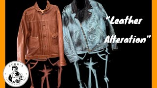 LEATHER ALTERATION ON THESE COOL JACKETS [upl. by Emerald294]