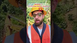 Newbie and chainsaw fails fail construction adamrose workers constructionfail workerfails [upl. by Vaasta761]