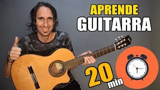 ¡Aprende como tocar guitarra en solo 20 minutos El mejor tutorial para principiantes [upl. by Ellerud]