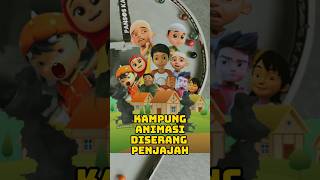 Kampung Upin Ipin Boboiboy Ejen Ali dijajah Bom berjatuhan meledak  MRI Shorts [upl. by Amlev36]