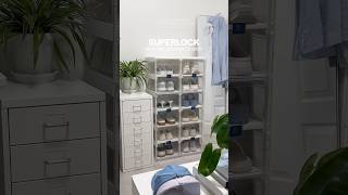 Unboxing amp Assemble Shoe Box 12 Grids from — SuperLock 🫧🩵👟🌧️ superlock shoebox unboxing oxing [upl. by Esserac]