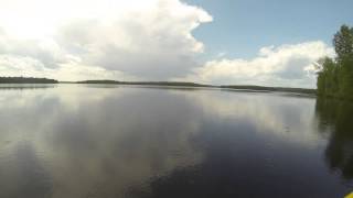 Cabonga Reservoir Quebec Campsite Timelapse [upl. by Elfie]