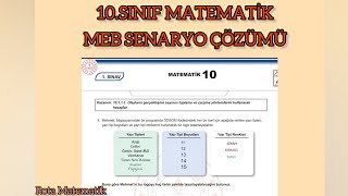 10 SINIF MATEMATİK 1 YAZILI MEB SENARYO SORU ÇÖZÜMÜ✅  1 soru açıklamada [upl. by Zamora834]