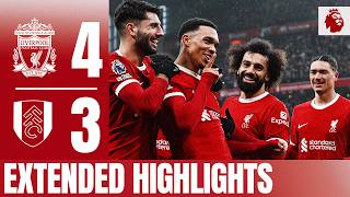 Mac Allister Endo amp Trent Score 4 FANTASTIC Goals Liverpool 43 Fulham  Extended Highlights [upl. by Ahsinert307]