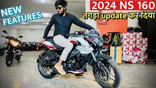 2024 BAJAJ PULSAR NS160 DETAILED REVIEW  NEW FEATURES [upl. by Watkins]