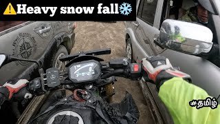 😈bike riding in ⚠️Heavy snow fall❄️ Episode  25  tamil  TTF🔥 [upl. by Isbel]