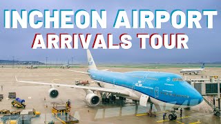 INCHEON AIRPORT TOUR  Arrivals  where to go and how to use public transit [upl. by Euqinom]