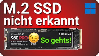 M2 SSD wird nicht erkannt bzw angezeigt  einbauen amp einrichten [upl. by Nrev]