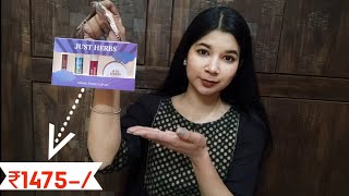 Just Herbs Travel Touch up kit ReviewBest Affordable makeup kit under 500✨makeup video [upl. by Datnow]