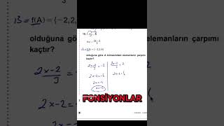 TYT FONKSİYONLAR 202525 yks2025 tytmatematik 2025tayfa [upl. by Reizarf]