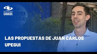 Juan Carlos Upegui candidato a la Alcaldía de Medellín en la Plaza Caracol [upl. by Tella]