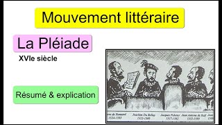 Mouvement littéraire  La Pléiade amp le renouvellement de la poésie  résumé amp explication [upl. by Irakab]