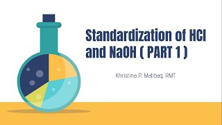 Standardization of HCl and NaOH Part 1 [upl. by Pearlman]