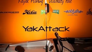 YakAttack VISICarbon Pro  360 Degree LED Kayak Fishing Visibility Flag [upl. by Adanama]