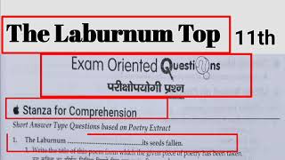 The Laburnum Top Stanza Wise Questions  The Laburnum Top Class 11 Stanza For Comprehension [upl. by Daenis]