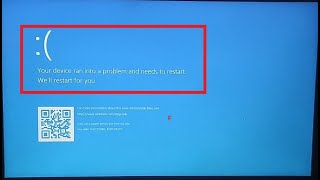 Your Device ran into a problem and needs to restart  Blue Screen ASUS A409Fj [upl. by Siroled10]