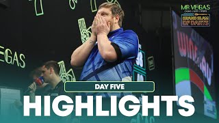 DECIDING LEG DRAMA amp MORE SHOCKS Day Five Highlights  2024 Grand Slam of Darts [upl. by Viradis]