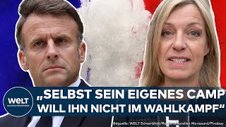 STICHWAHL IN FRANKREICH Macron der große Verlierer Le Pen rechnet mit Rücktritt nach der Wahl [upl. by Tcideneb]