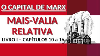 MAISVALIA RELATIVA  O CAPITAL DE MARX Livro I Caps 1016 VID 11 [upl. by Stinky]