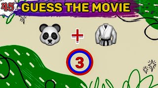 Guess the Movie with Emojis Quiz  45 Movie Quiz [upl. by Mihsah]