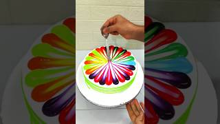 1kg Pista Flavour Cake Design Multi Colour Beautiful Cake cakedesign youtube shorts food art [upl. by Namharludba609]