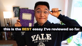 Editing YOUR College Essays  The BEST Essay Ive Read So Far [upl. by Sihtnyc]