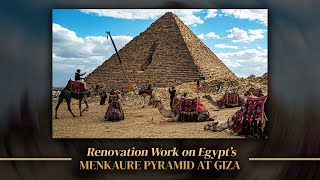 Renovation Work on the Pyramid in Egypt  January 2024 [upl. by Orlanta]