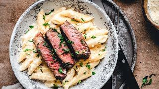 Steak Pasta 30 Minute Recipe [upl. by Neisa]