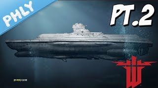 MEGA Nazi UBOAT HIJACK  Part 2 Wolfenstein II The New Colossus [upl. by Yssak]