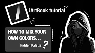 iArtBook Tutorial  How to mix your colors with a palette  tips and tricks 🖊📓 [upl. by Carlisle587]