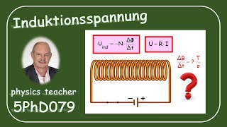 Physik 5PhD079 Induzierte Spannung [upl. by Otrebogir861]