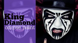 King Diamond Corpse Paint Makeup [upl. by Doralyn]